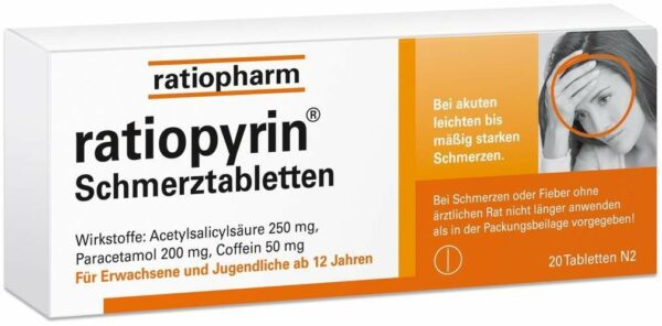 Ratiopyrin 20 Schmerztabletten