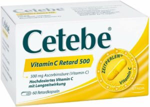 Cetebe Vitamin C Retardkapseln 500 mg 60 Stück