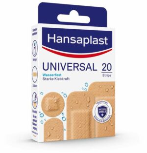 Hansaplast Universal Strips waterresistant 4 Größen 20 Pflaster