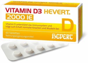 Vitamin D3 Hevert 2.000 I.E. 60 Tabletten