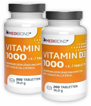 Vitamin D3 1000 IE Medibond 2 x 200 Tabletten