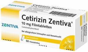 Cetirizin Zentiva 10 mg 50 Filmtabletten