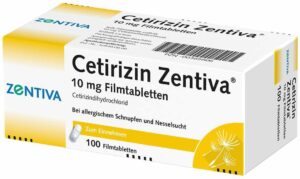 Cetirizin Zentiva 10 mg 100 Filmtabletten
