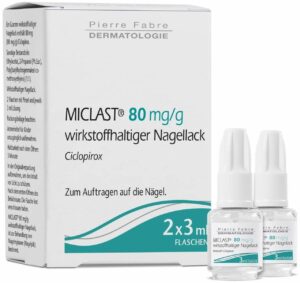 Miclast 80 mg pro g wirkstoffhaltiger Nagellack 2 x 3 ml