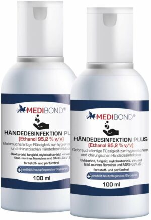 Sparset Medibond Händedesinfektion plus 2 x 100 ml