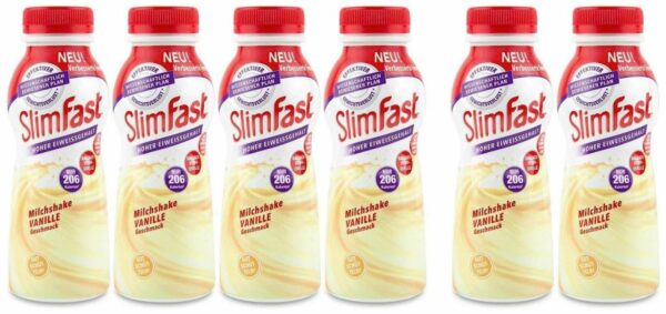 Slim Fast Fertigdrink Vanille 4 x 325 ml + gratis 2 x 325 ml