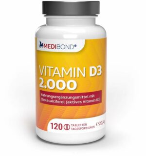 Vitamin D3 2.000 Medibond 120 Tabletten