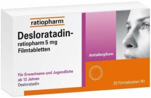 Desloratadin-Ratiopharm 5 mg 20 Filmtabletten