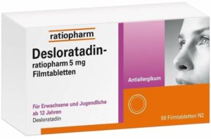 Desloratadin-Ratiopharm 5 mg 50 Filmtabletten