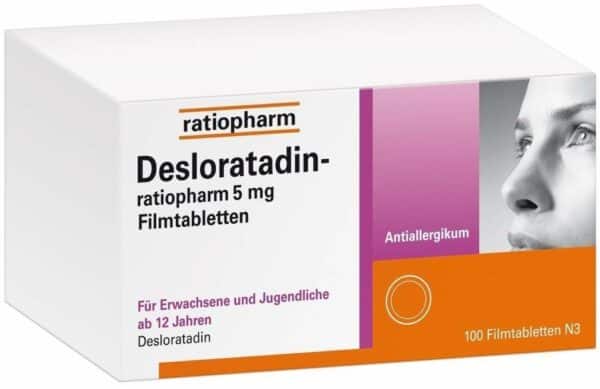 Desloratadin-Ratiopharm 5 mg 100 Filmtabletten