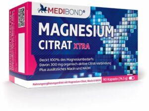 Magnesium Citrat XTRA Medibond 90 Kapseln