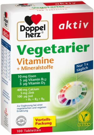 Doppelherz Vegetarier Vitamine + Mineralstoffe 100 Tabletten