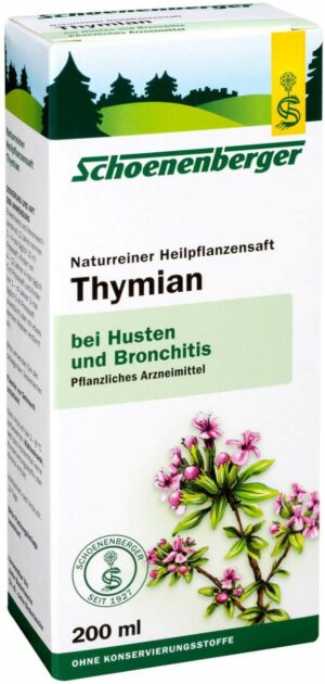 Schoenenberger Naturreiner Heilpflanzensaft Thymian 200 ml