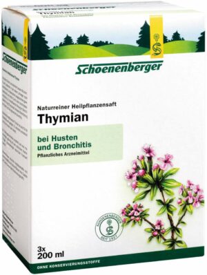 Thymian Saft Schönenberger Heilpflanzensäfte 3 X 200 ml Saft