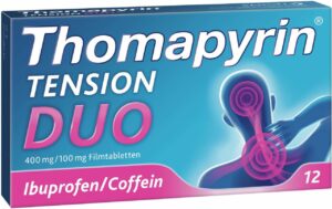 Thomapyrin Tension Duo 400 mg Ibuprofen und 100 mg Coffein 12 Tabletten