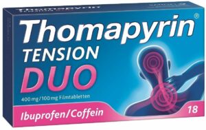 Thomapyrin Tension Duo 400 mg Ibuprofen und 100 mg Coffein 18 Tabletten