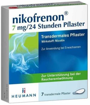Nikofrenon 7 mg in 24 Stunden Transdermale Pflaster 7 Stück