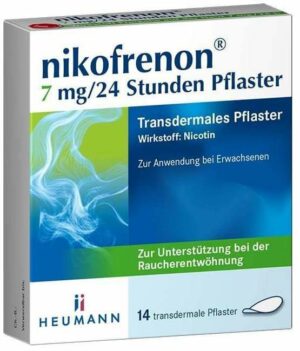 Nikofrenon 7 mg in 24 Stunden Transdermale Pflaster 14 Stück