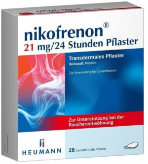 Nikofrenon 21 mg in 24 Stunden transdermale Pflaster 28 Stück