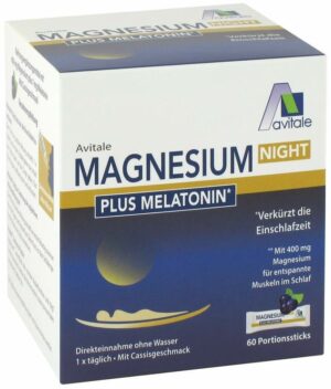 Magnesium Night plus Melatonin 60 Portionsbeutel