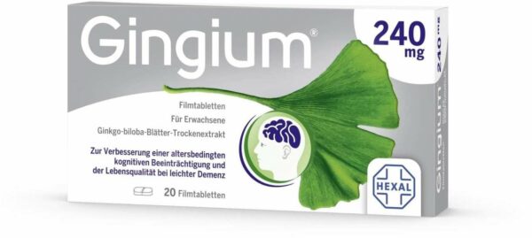 Gingium 240 mg 20 Filmtabletten