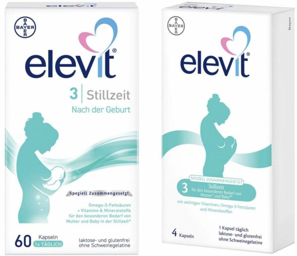 Elevit 3 Stillzeit 60 Weichkapseln + gratis 8 Weichkapseln