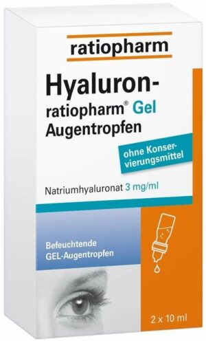 Hyaluron-ratiopharm Gel 2 x 10 ml Augentropfen