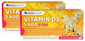 Sparset Vitamin D3 5600 XTRA Medibond 2x 30 Soft-Gums