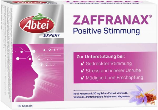 Abtei Expert Zaffranax Positive Stimmung 30 Kapseln