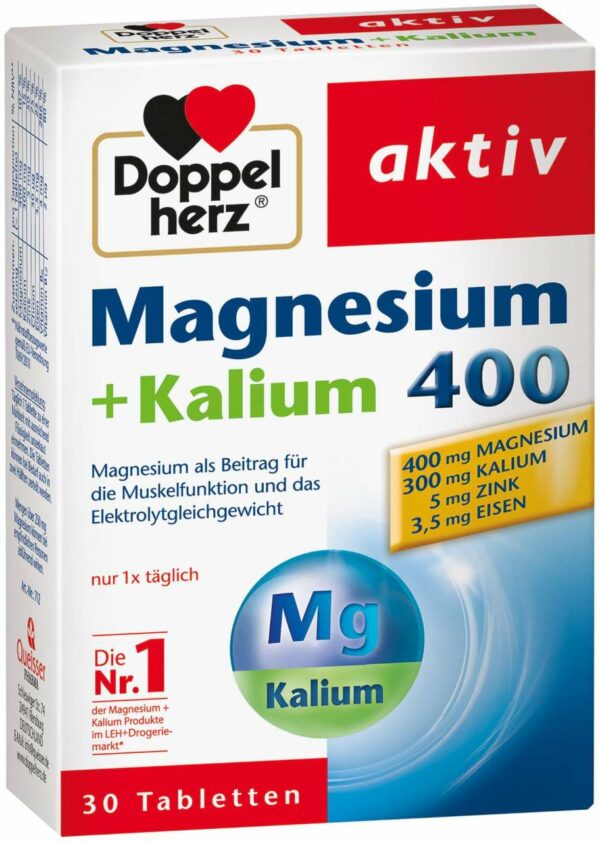 Doppelherz Magnesium + Kalium 30 Tabletten