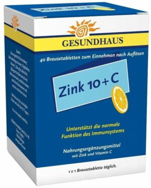 Zink 10 + C Brausetabletten 40 Brausetabletten