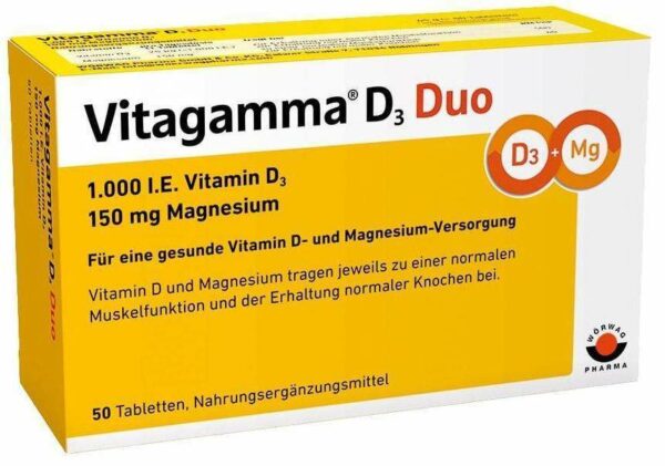 Vitagamma D3 Duo 1.000 I.E Vitamin D3 150 mg Magnesium 50...