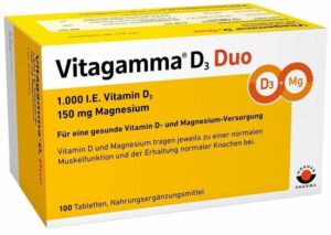 Vitagamma D3 Duo 1.000 I.E Vitamin D3 150 mg Magnesium 100 Tabletten