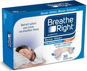 Besser Atmen Breathe Right 30 Nasenpflaster groß beige