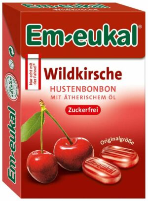 Em Eukal Wildkirsche Bonbons Box 50 G Zuckerfrei