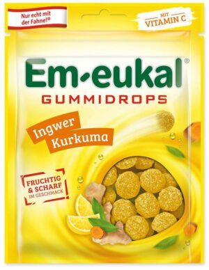 Em Eukal Gummidrops Inger-Kurkuma 90 G