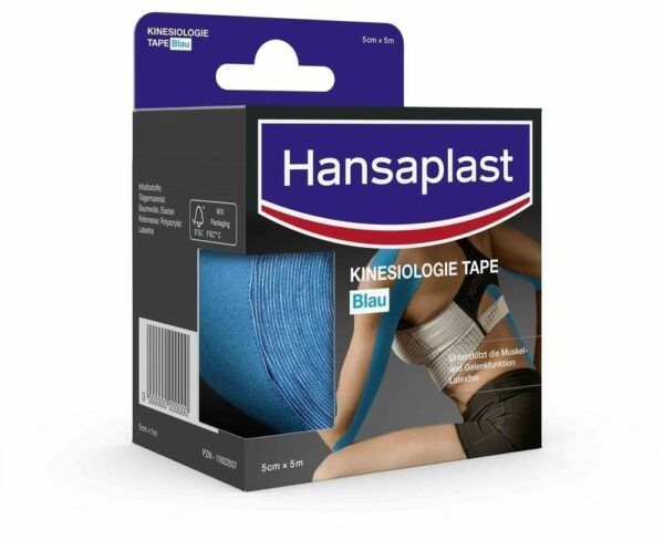 Hansaplast Sport Kinesiologie Tape 5 cm x 5 m blau