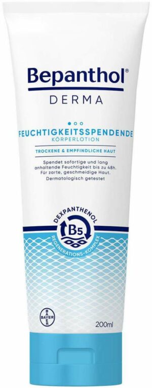 Bepanthol® DERMA Feuchtigkeitsspendende Körperlotion 200 ml Tube