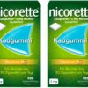 Nicorette 2 mg freshfruit Kaugummi 2 x 105 Stück