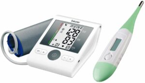 BEURER Oberarm Blutdruckmessgerät BM28 + Digitales Fieberthermometerflex gratis