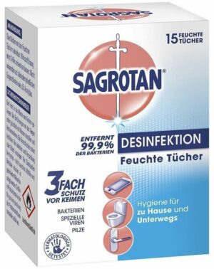Sagrotan Desinfektionstücher 15 Tücher