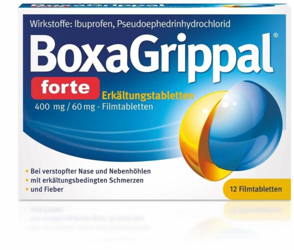 Boxagrippal Forte Erkältungstabletten 12 Filmtabletten