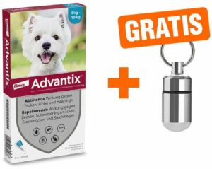 Advantix Spot-On Hund 4-10 kg 4 x 1 ml Lösung + gratis Adresskapsel