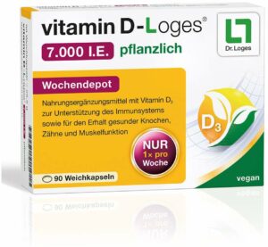 Vitamin D-Loges 7000 I.E. pflanzlich 90 Weichkapseln