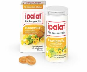 Ipalat Halspastillen Honigmild Ohne Menthol Zuckerfrei 40...