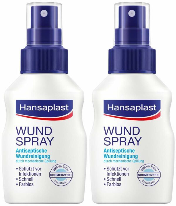 Hansaplast Wundspray zur Wundreinigung 2 x 50 ml