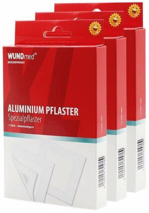 Aluminium Pflaster 9 Stück (3 x 3 Pflaster)