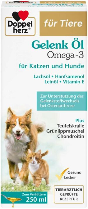 Doppelherz Gelenk Öl für Katzen und Hunde 250 ml