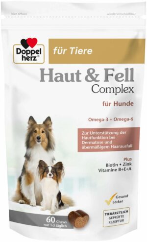 Doppelherz Haut & Fell Complex für Hunde 60 Chews