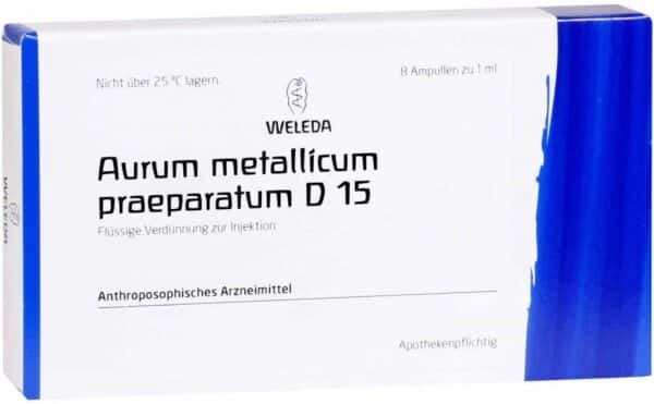 Aurum Metallicum Präparatum D 15 8 Ampullen